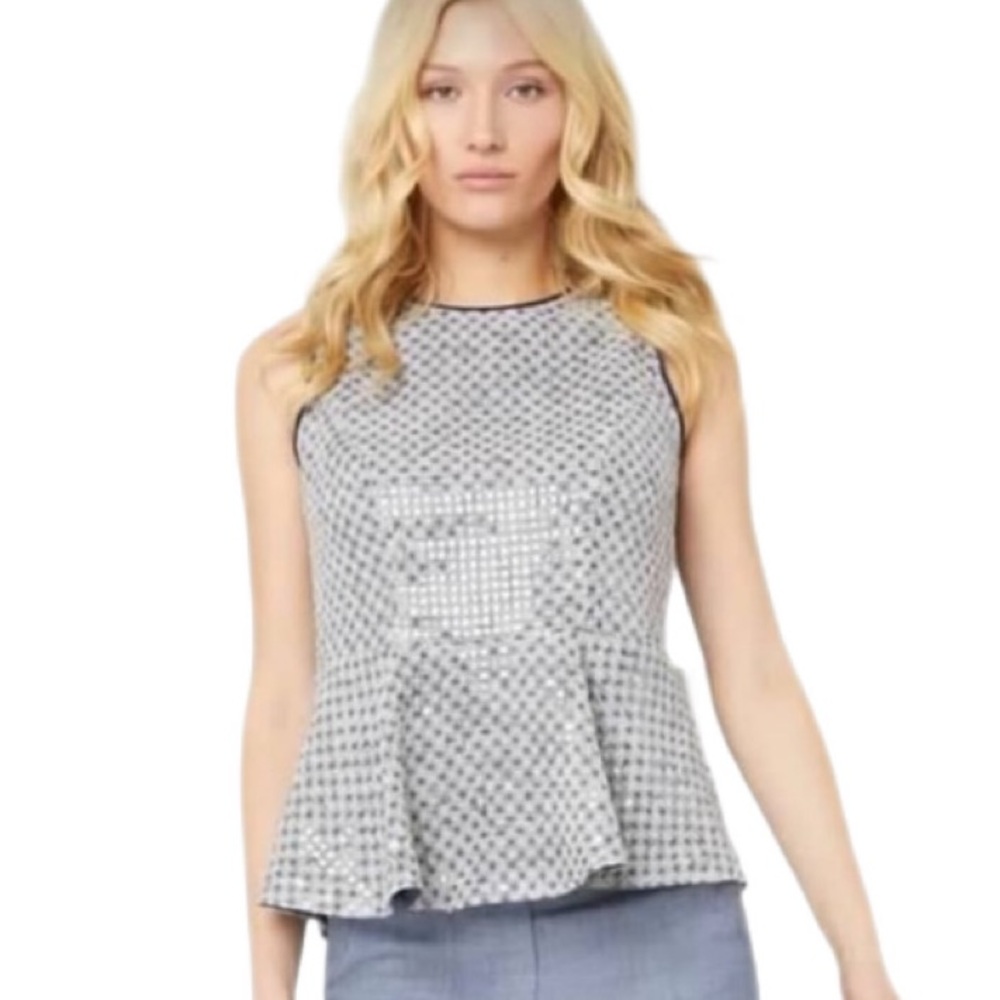 Etcetera “Starlight” Peplum Top